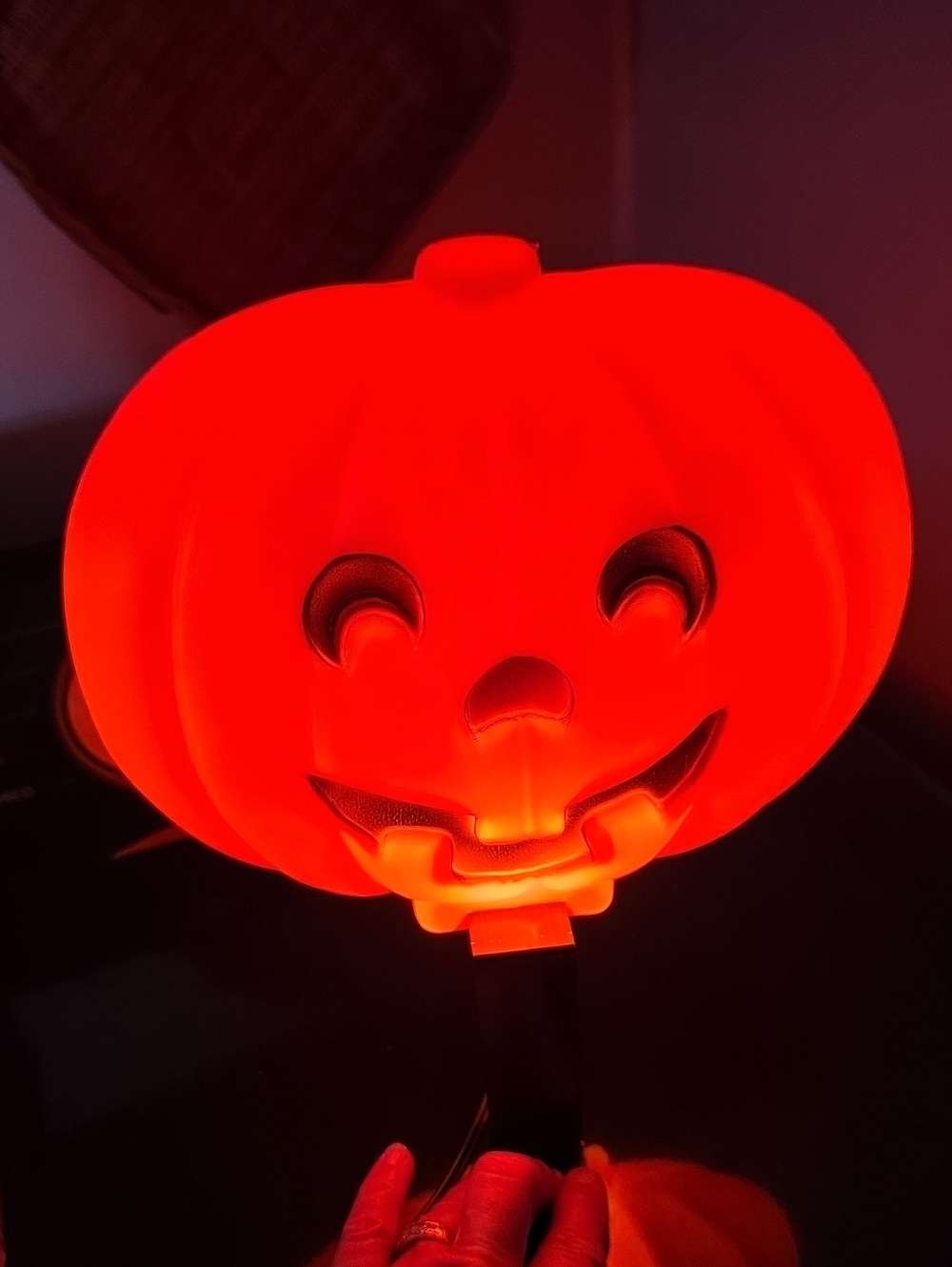 Halloween Light-Up Jack-O'-Lantern Blowmold Orange